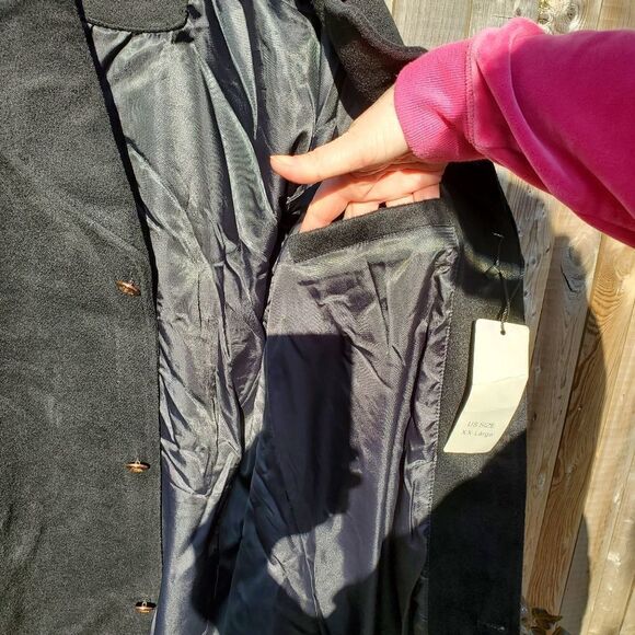 Black Wool Coat  - Picture 5 of 9